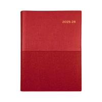 Collins Debden DIARY FINANCIAL YEAR 25-26 VANESSA A5 185 V15 DTP RED