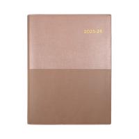 Collins Debden DIARY FINANCIAL YEAR 25-26 VANESSA A5 185 V49 DTP ROSE GOLD